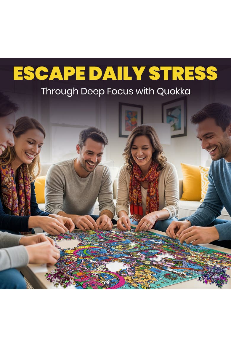 1000 Piece Jigsaw Puzzle for Adults - Furfloat Kingdom, Twigtail Kingdom, Rocktail Kingdom & Blush Lotus Kingdom, Alternate, color, Blush Lotus Kingdom