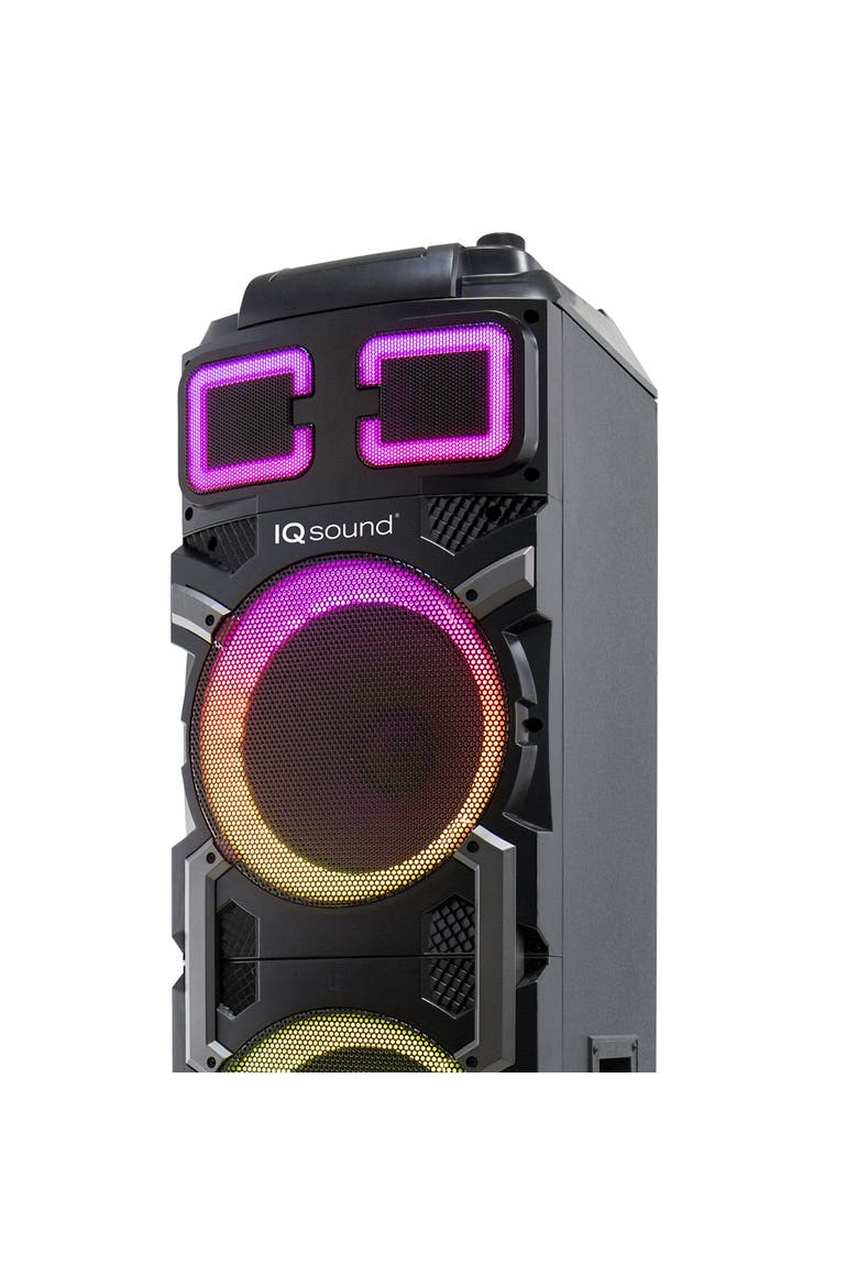3x 10 Inch Speaker Pro DJ Party Speaker with TWS, Alternate, color, Black