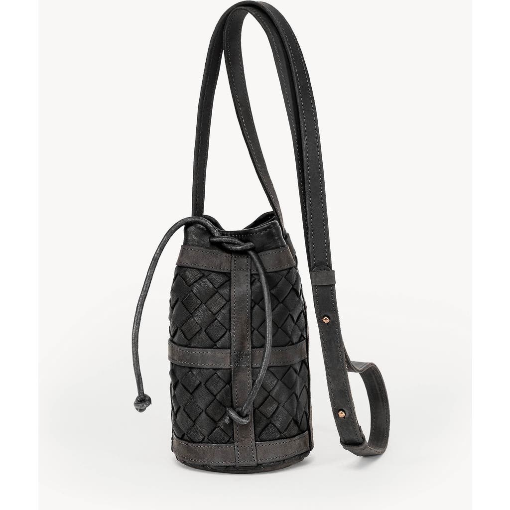 Deux Mains Mini Essential Bucket Bag In Black
