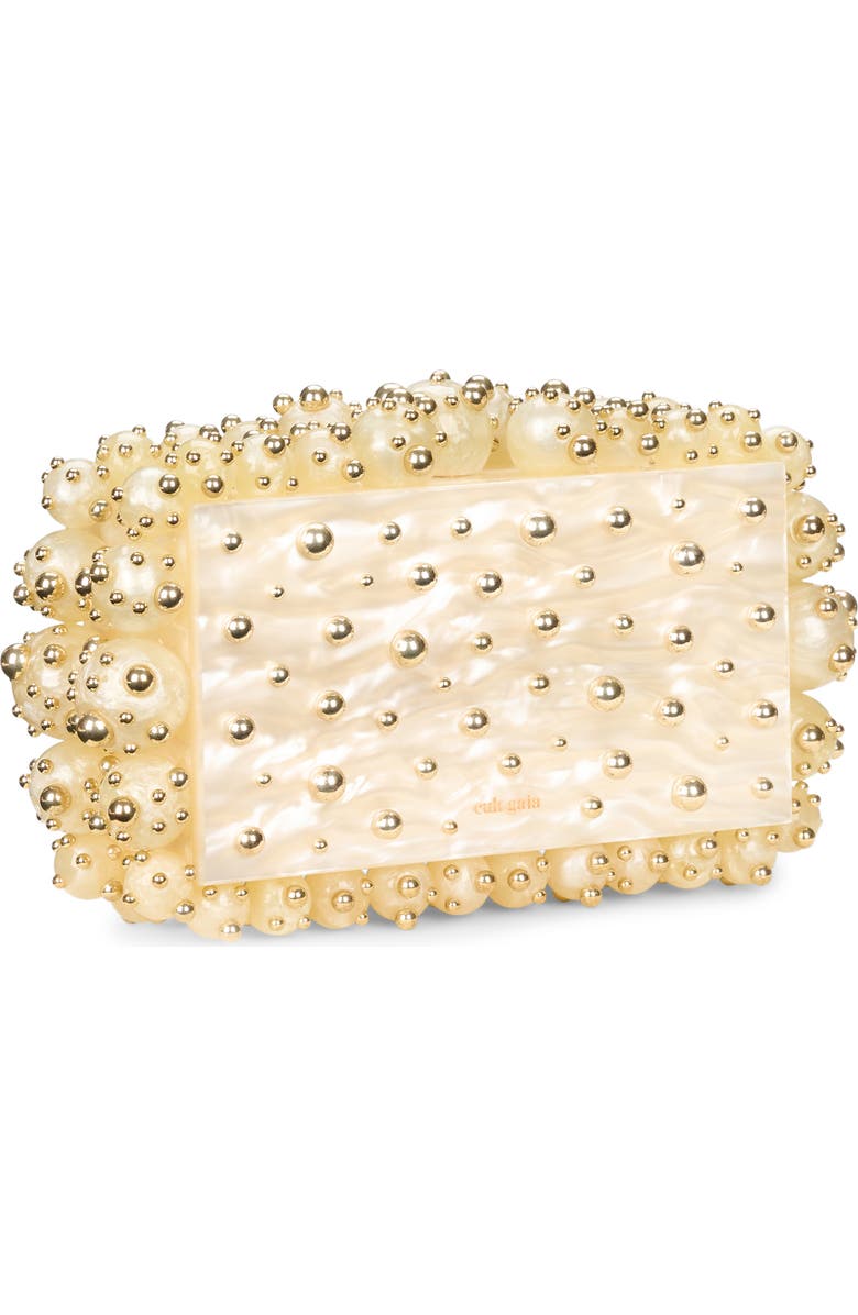 Cult Gaia Eos Beaded Acrylic Box Clutch, Alternate, color,
