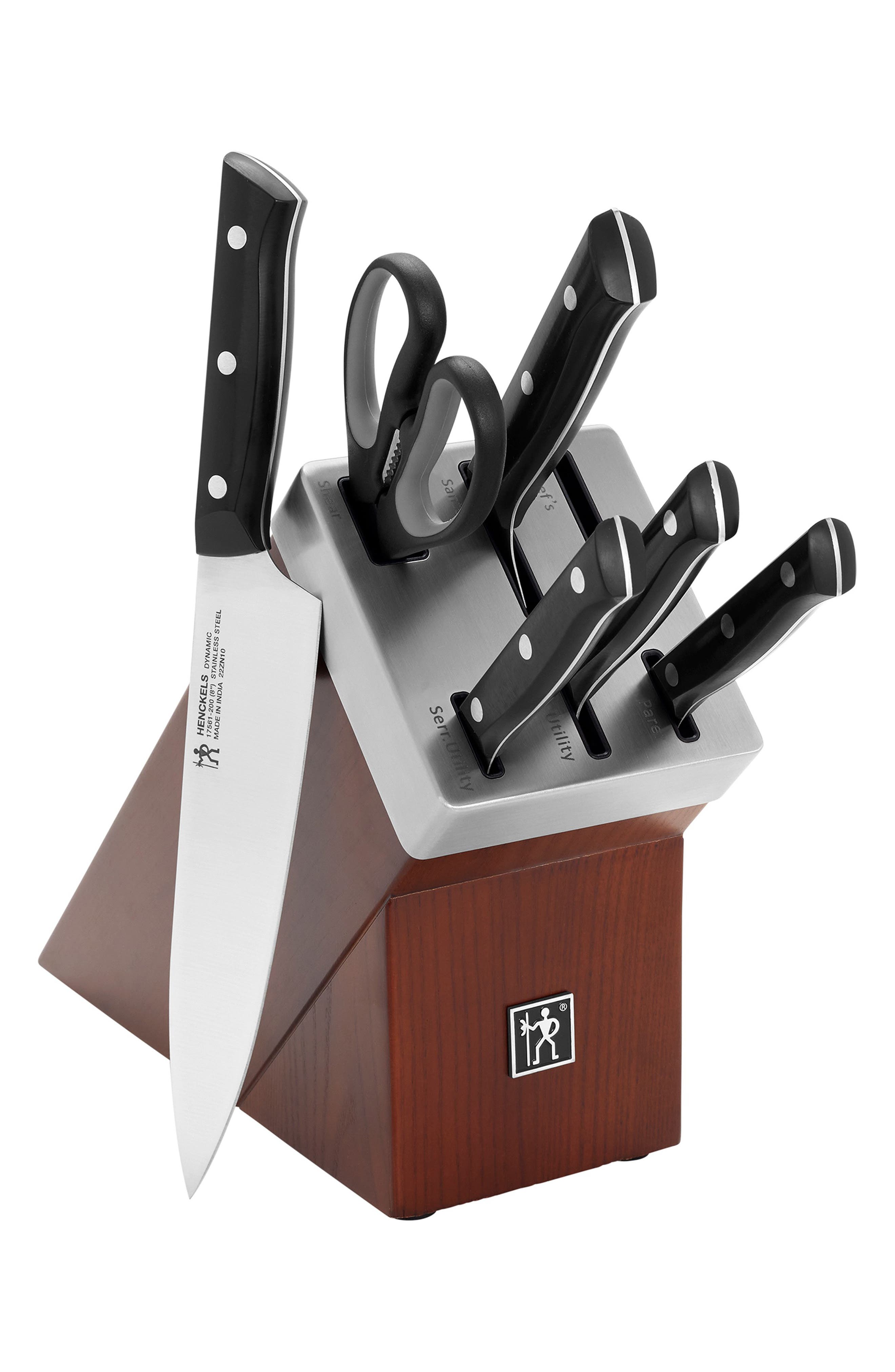 Dynamic 7-Piece Self-Sharpening Knife Block Set