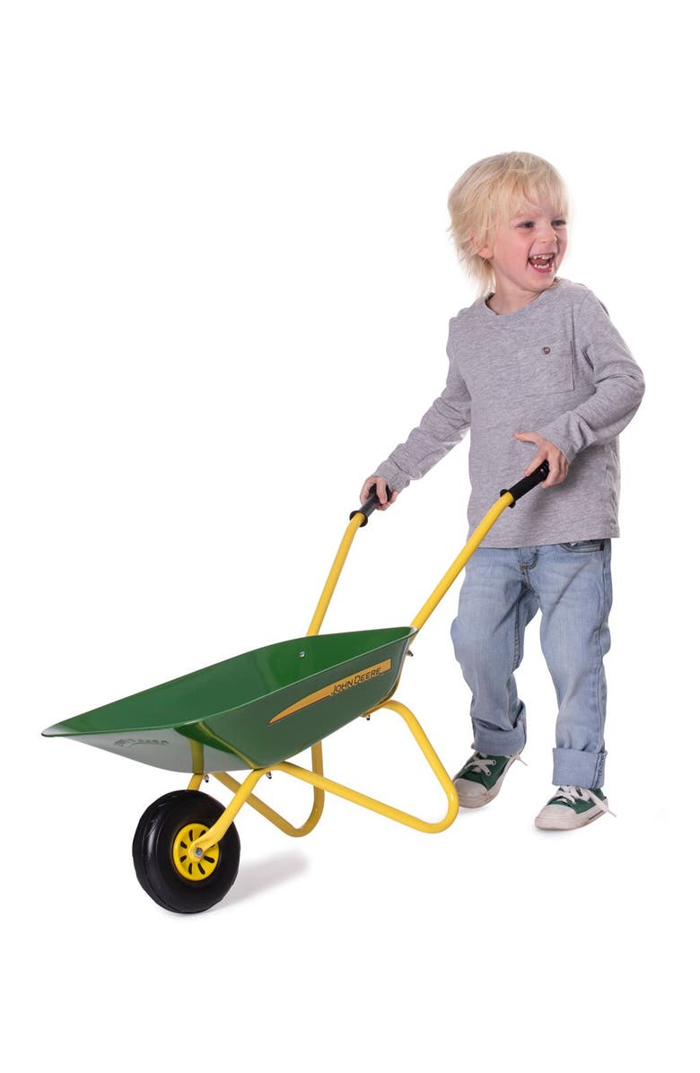 John Deere by rolly Toys John Deere Children's Wheelbarrow, Alternate, color, Green