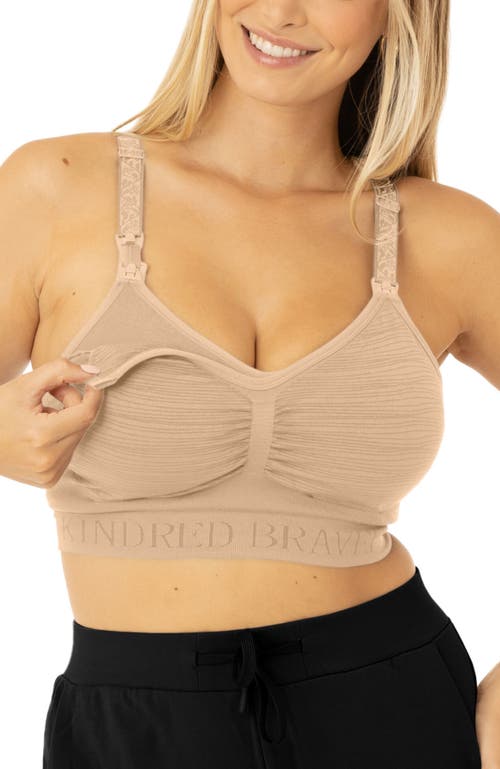 Kindred Bravely Busty Sublime Hands-free Pumping & Nursing Bra In Neutral
