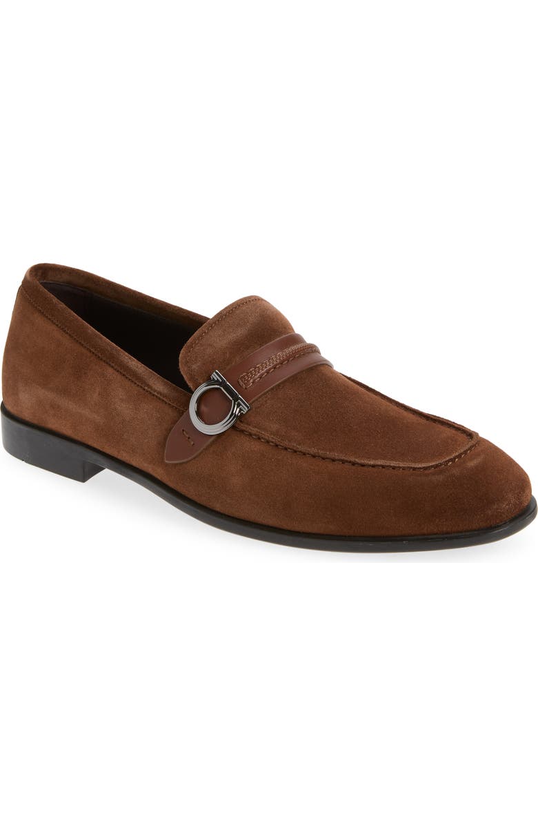 FERRAGAMO Terence Apron Toe Loafer, Main, color, Naturale