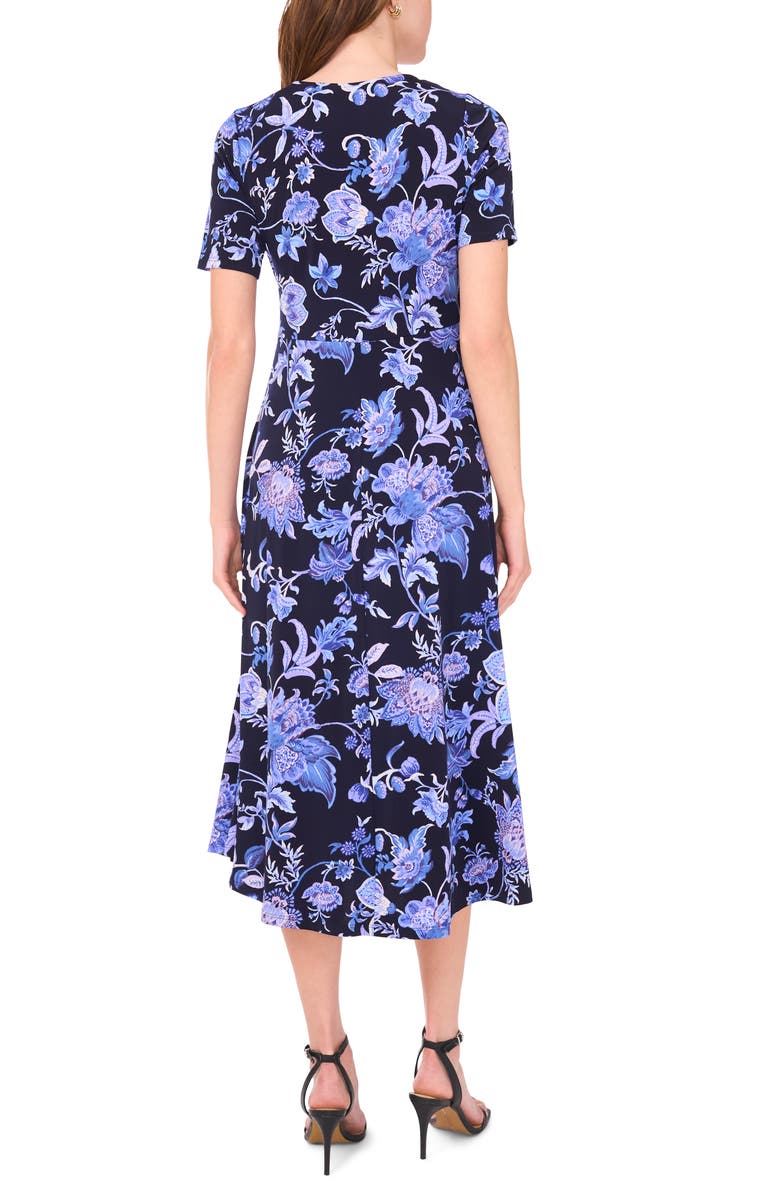Halogen<sup>®</sup> Ruched Midi Dress, Alternate, color, Classic Navy