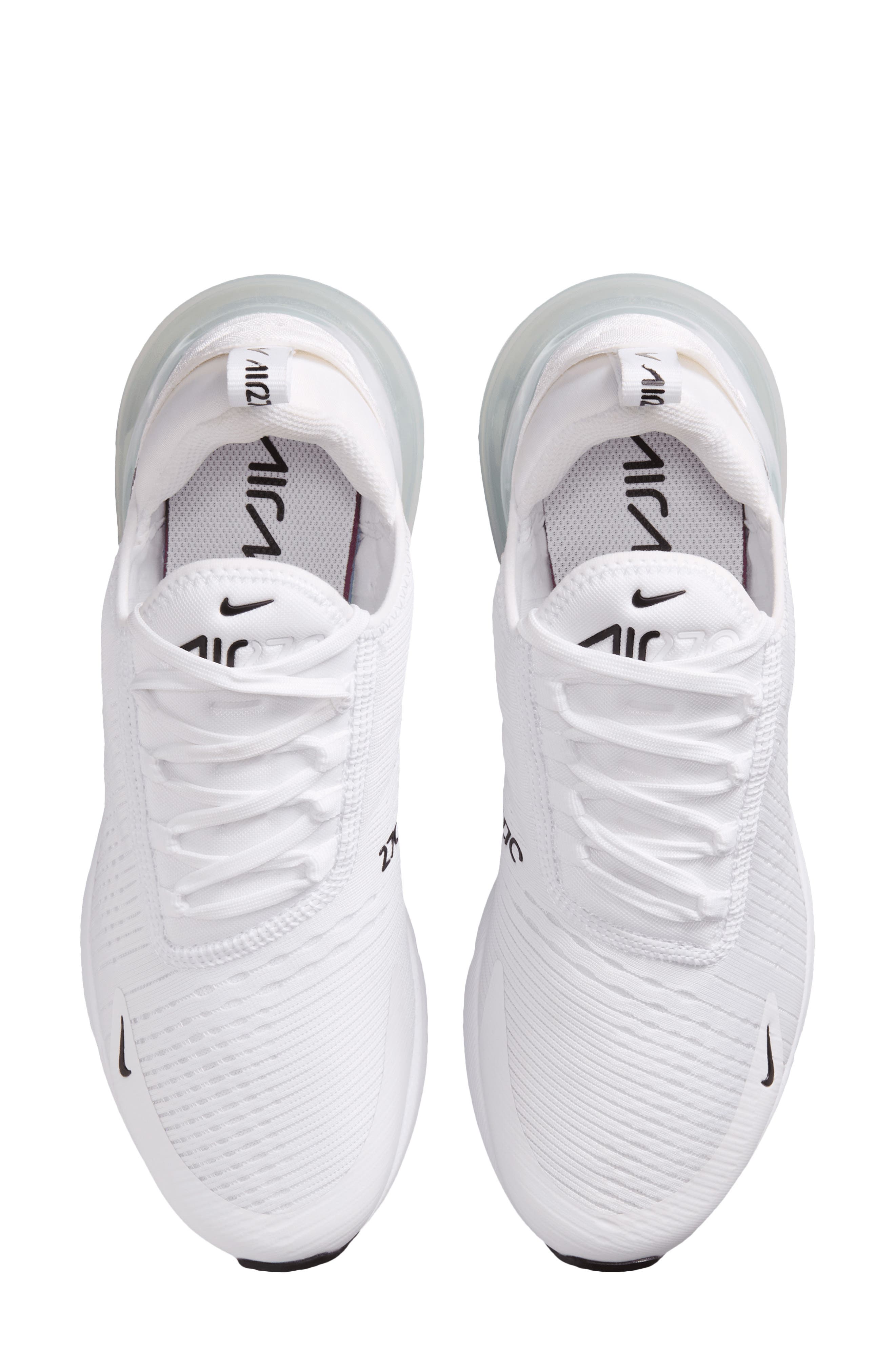 Air Max 270 Sneaker, Alternate, color, BLACK/ WHITE