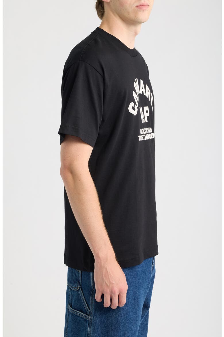 Column Organic Cotton Graphic T-Shirt, Alternate, color, BLACK