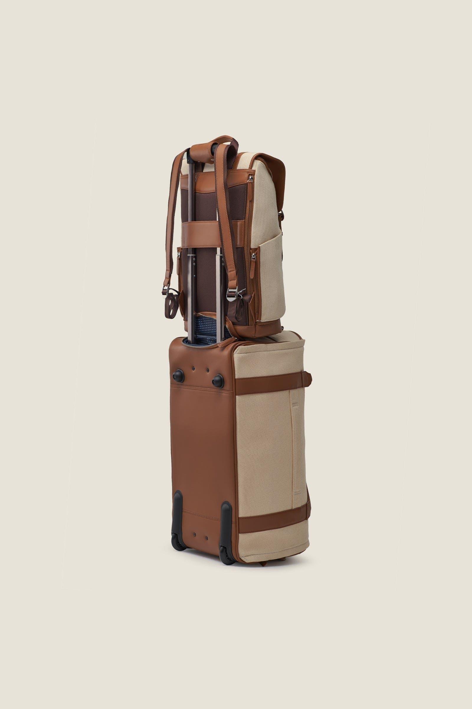 Wings Lightweight Minimalist Herringbone Travel Backpack, Alternate, color, Herringbone Sand