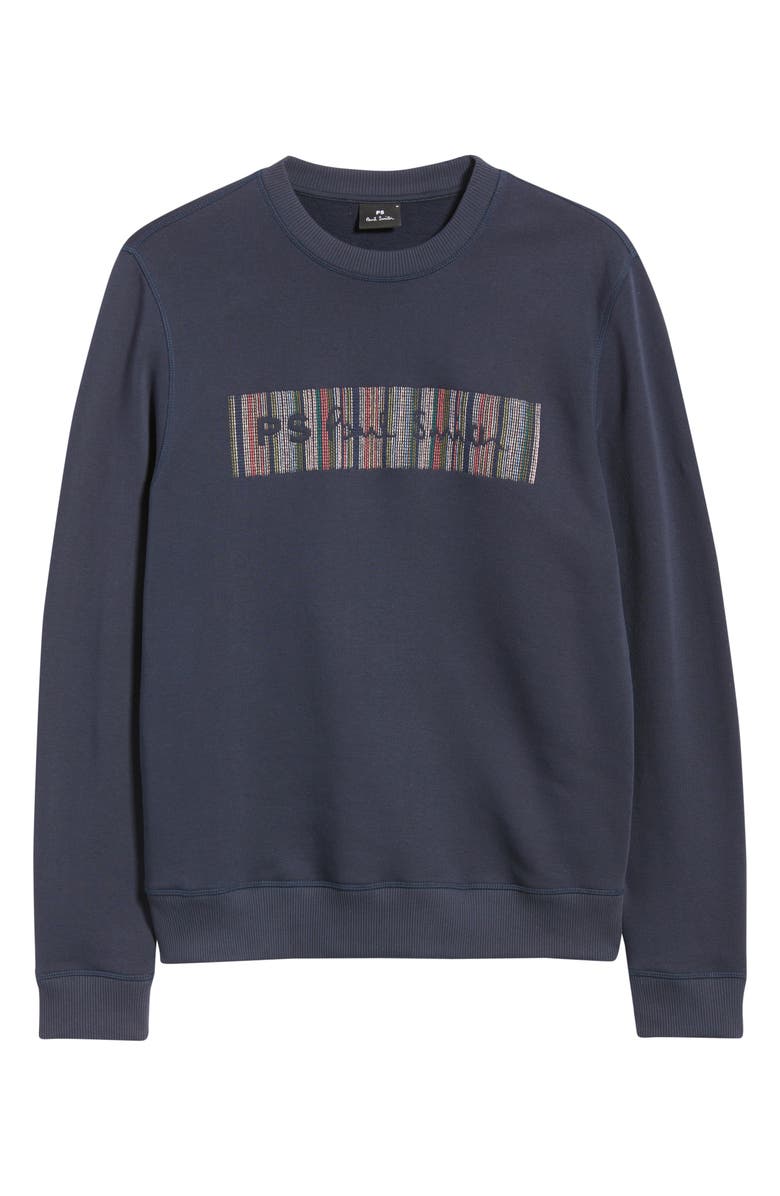 PS Paul Smith Regular Fit Embroidered Graphic Sweatshirt, Alternate, color, Very Dark Navy
