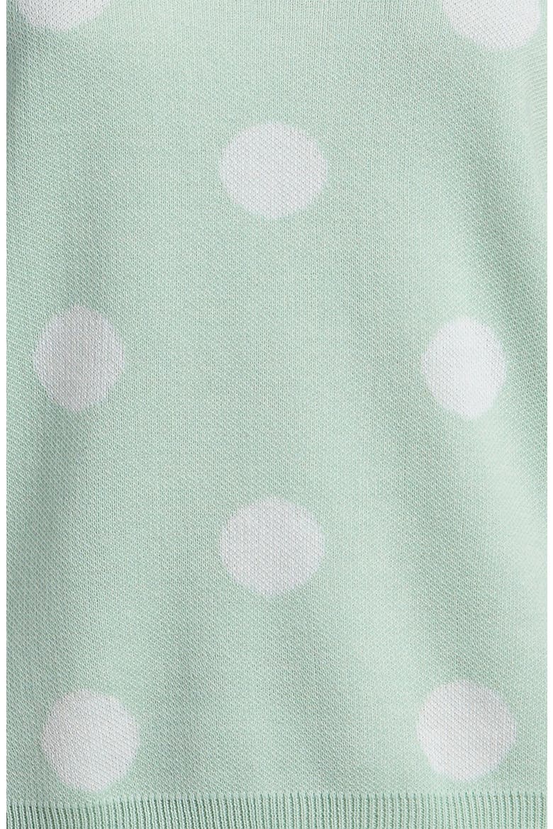 Polka Dot Sweater, Alternate, color, SEA BREEZE