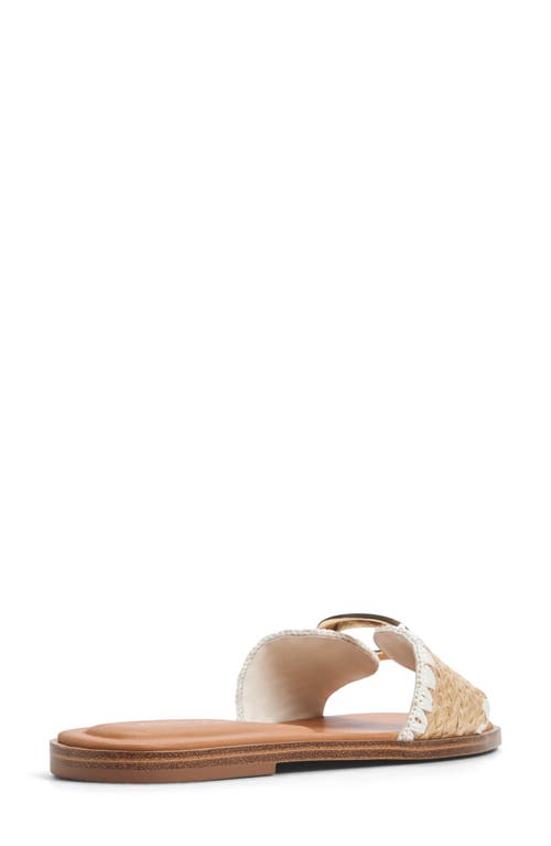 Aldo Tidella Slide Sandal In Open Natural