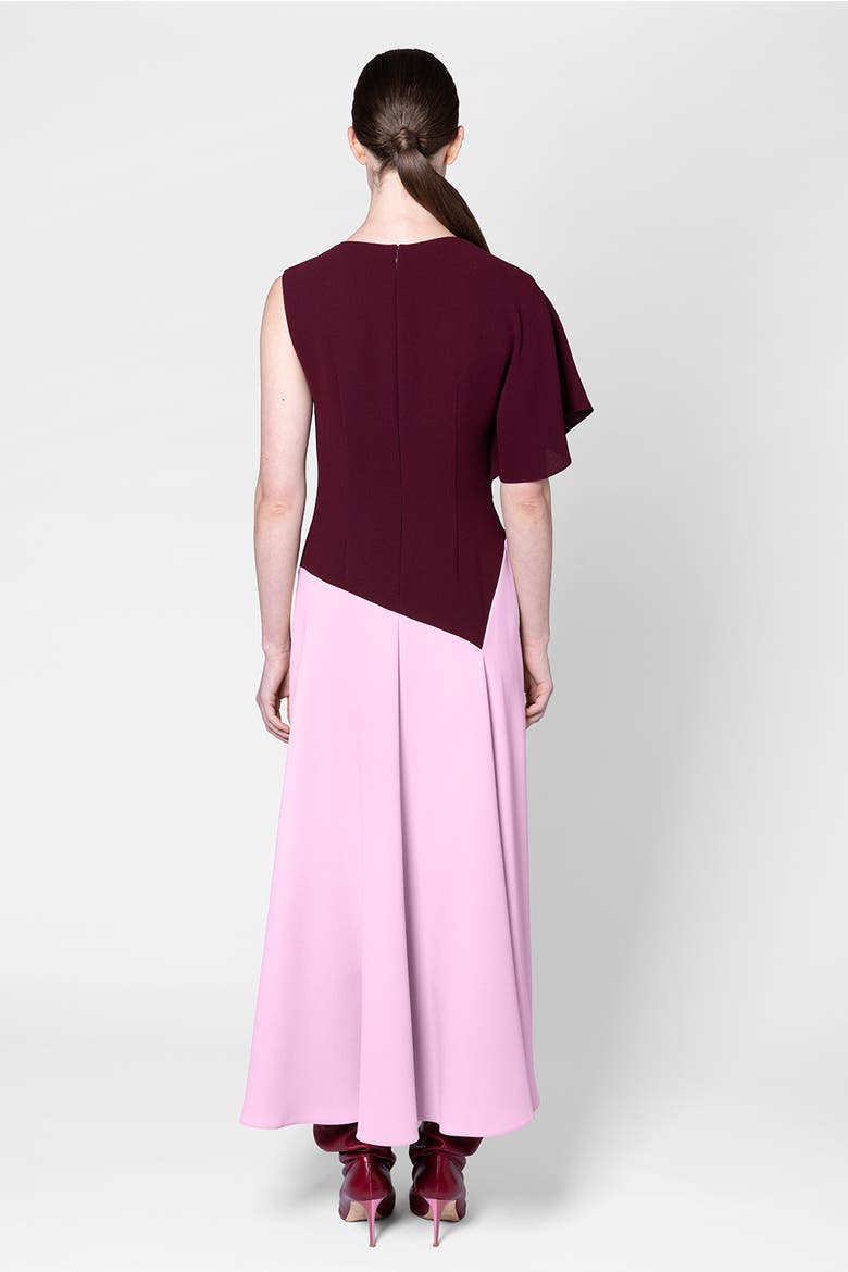 Two Tone Crepe Oryn Dress, Alternate, color, Calliope/Pink