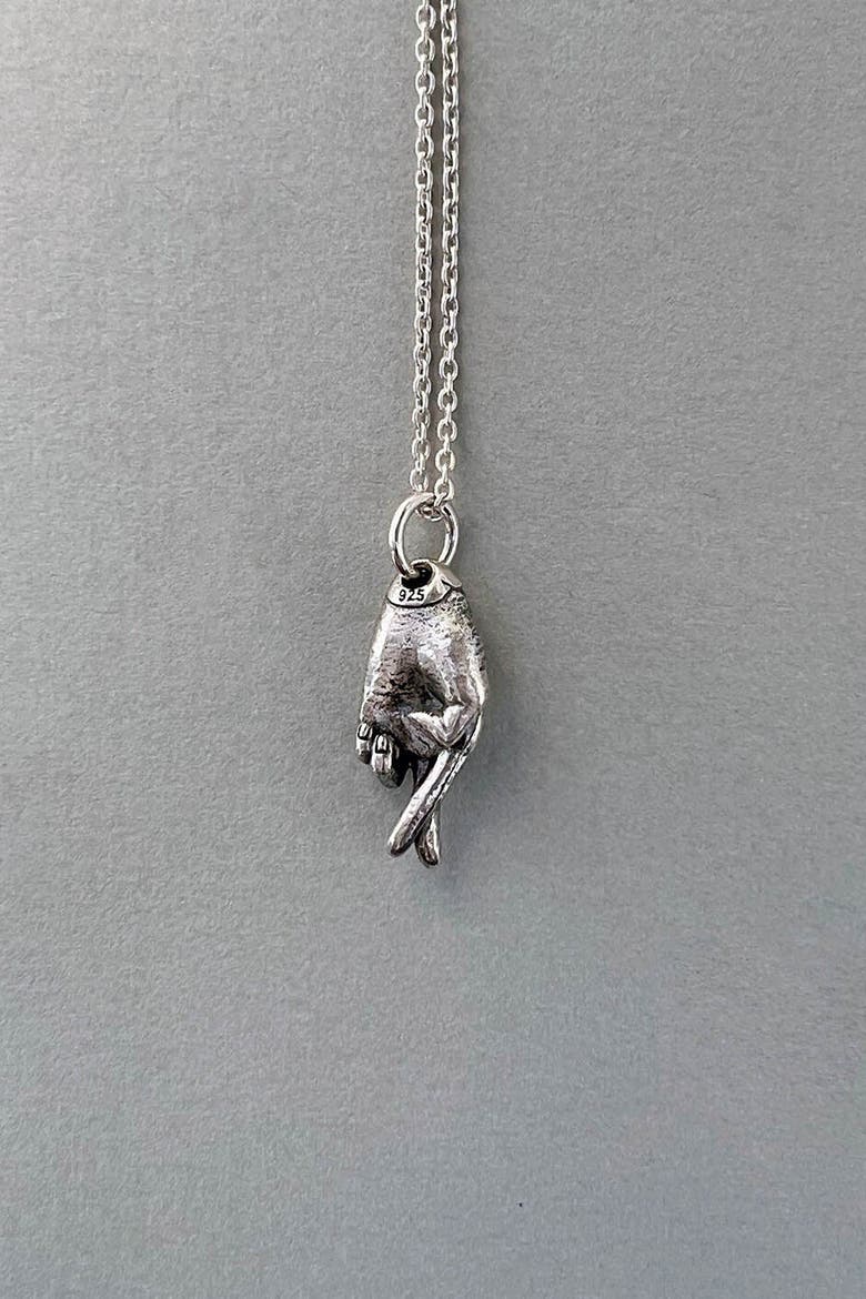 Good Luck Charm Necklace, Alternate, color, Silver