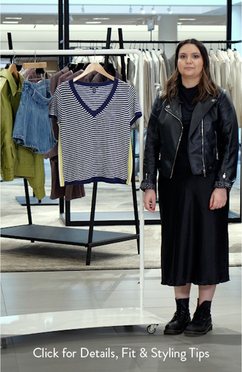 Patriot Stripe V-Neck T-Shirt, sales video thumbnail