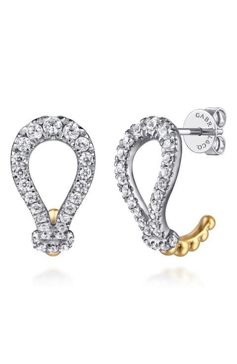 Bujuka 14k Gold Hoop Earrings