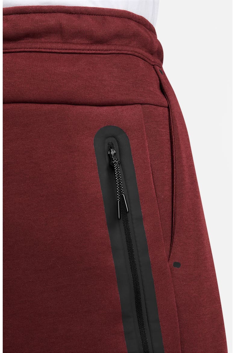 Tech Fleece Open Hem Sweatpants, Alternate, color, DARK TEAM RED/ BLACK