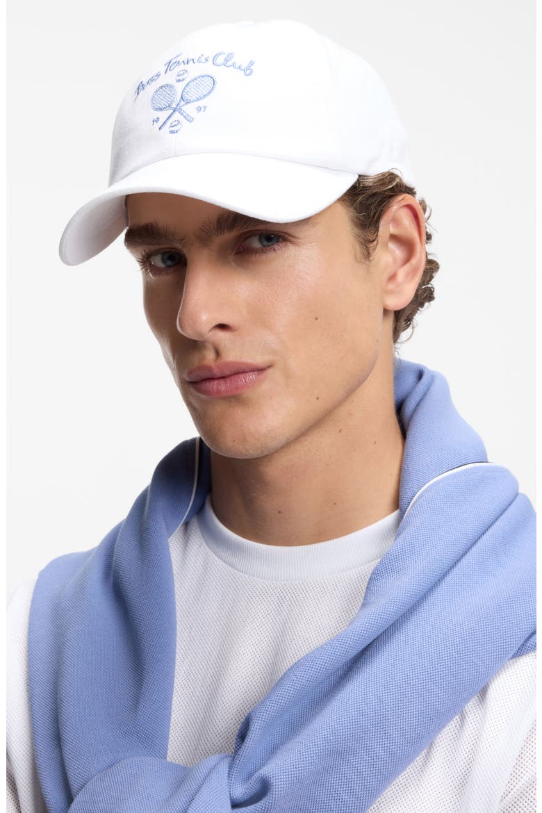 Tennis Club Adjustable 6-Panel Baseball Cap, Alternate, color, WHITE
