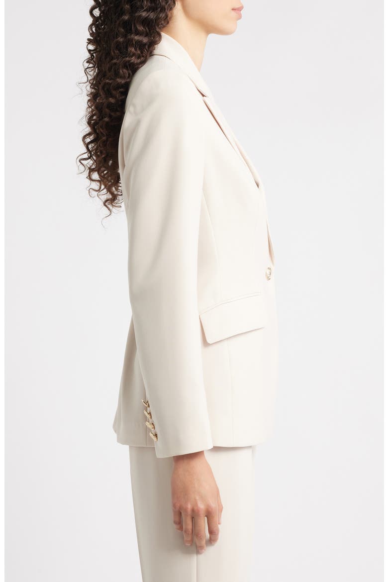 The Ashton Ruched Back One-Button Blazer, Alternate, color, GOLD STRAW
