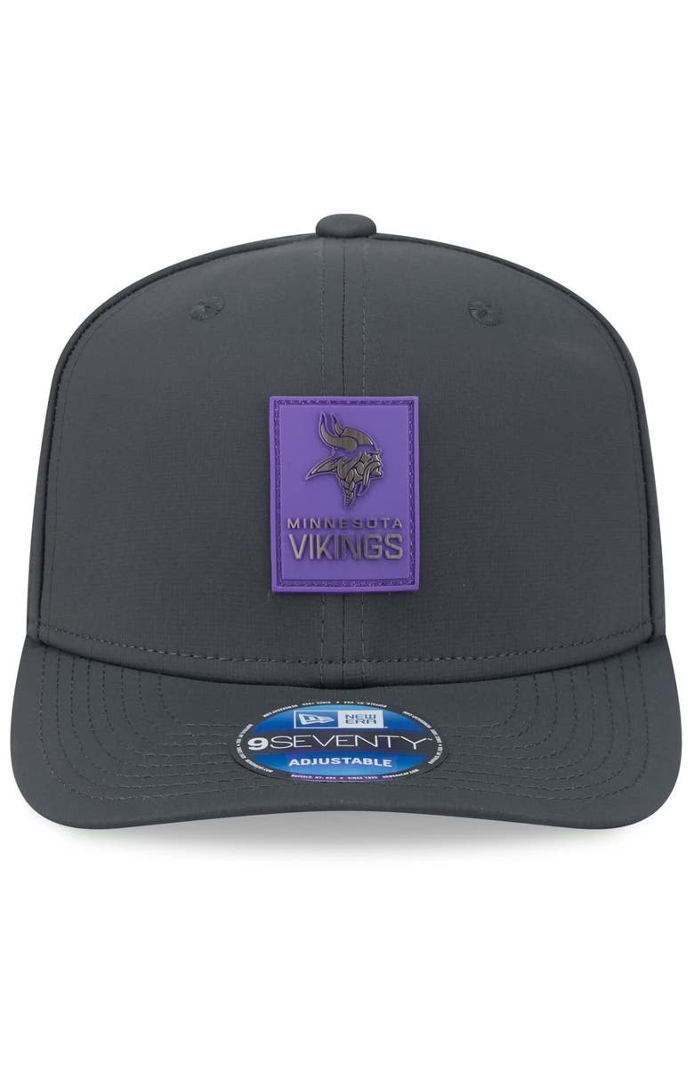 New Era Men's New Era Charcoal Minnesota Vikings 2025 Sideline Cold Weather 9SEVENTY Adjustable Hat, Alternate, color, 