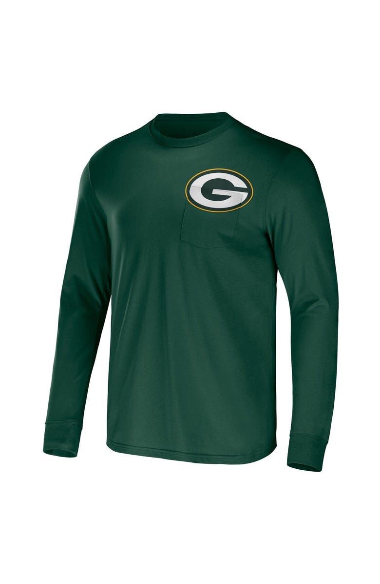 NFL X DARIUS RUCKER Men's NFL x Darius Rucker Collection by Fanatics Green Green Bay Packers Team Long Sleeve Pocket T-Shirt, Alternate, color, 