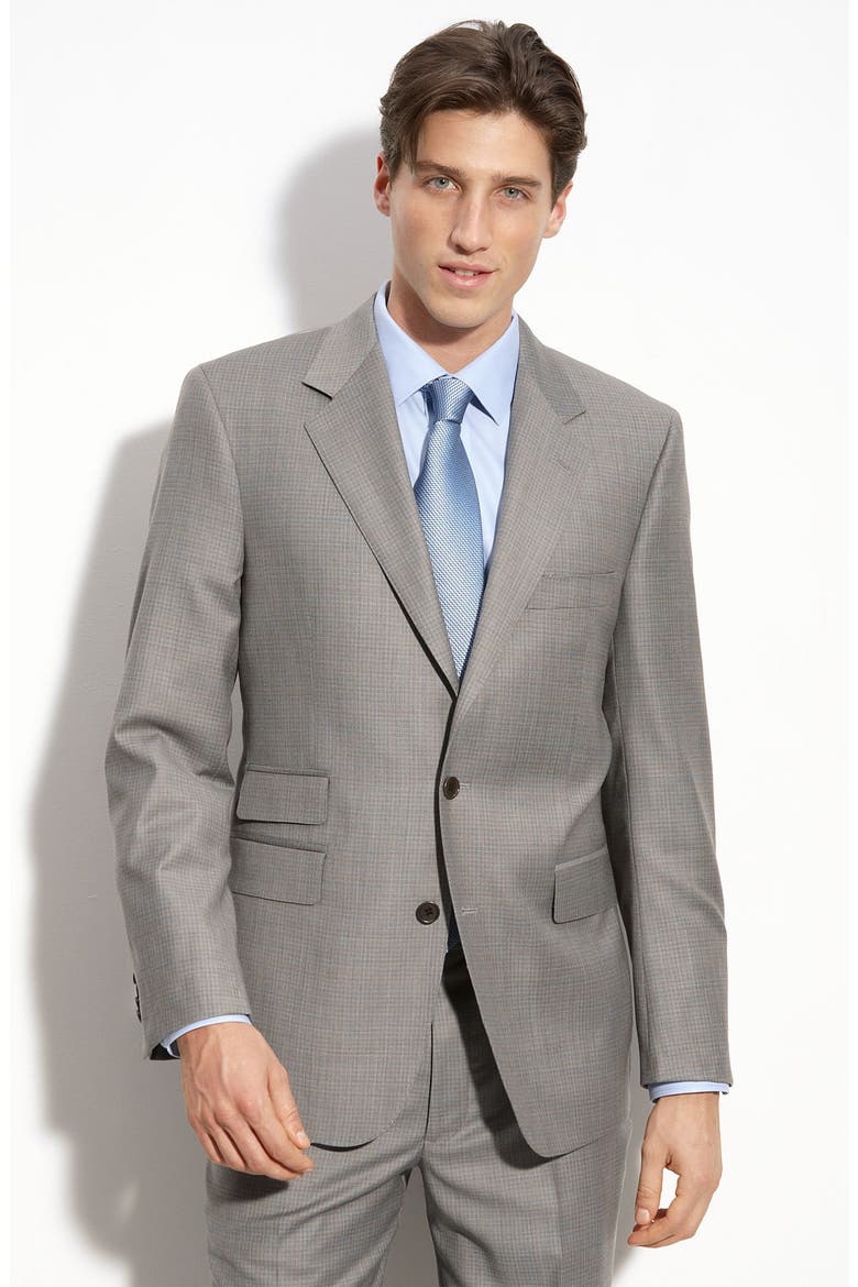 Grey Wool Suit, Main, color, LIGHT GREY