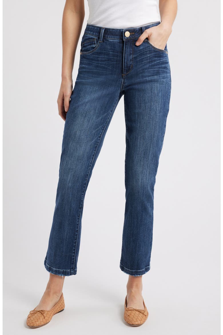 Logan High Waist Ankle Slim Straight Leg Jeans, Main, color, BLUE ARTISANAL