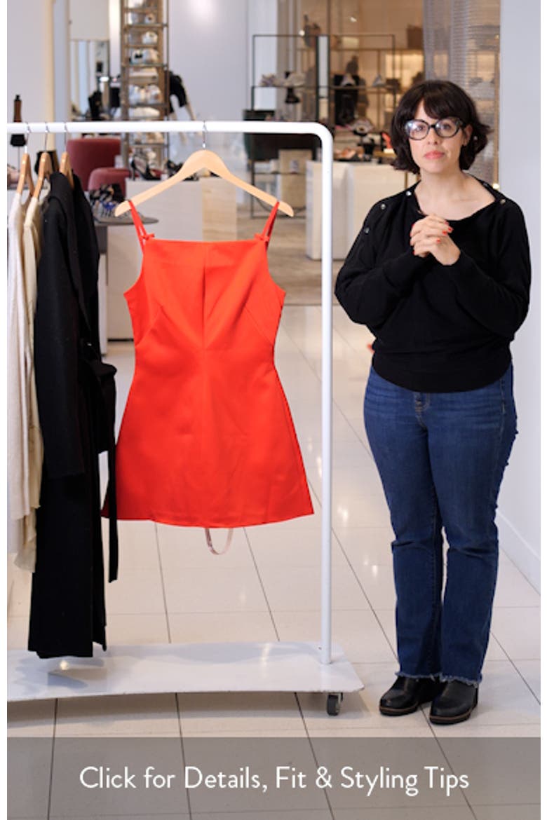 Dainty Square Neck A-Line Minidress video