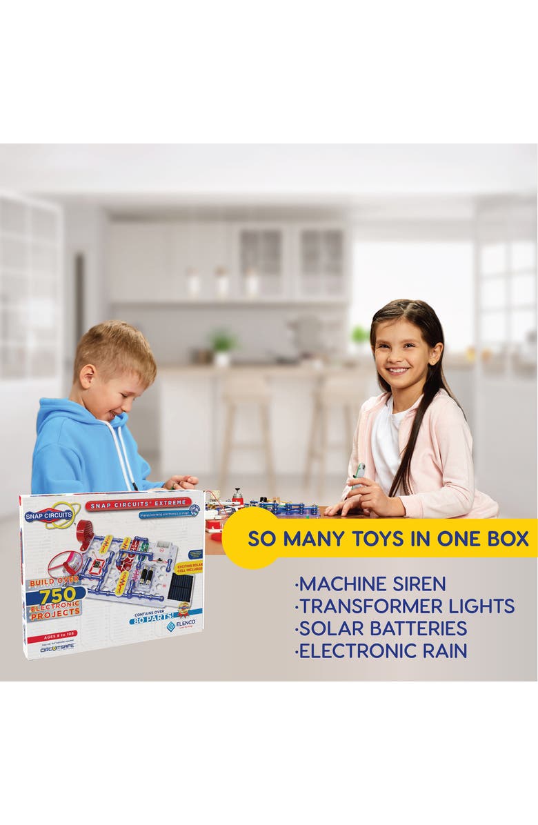 Snap Circuits Extreme Electronics Science Exploration Stem Kit, Alternate, color, Multicolored