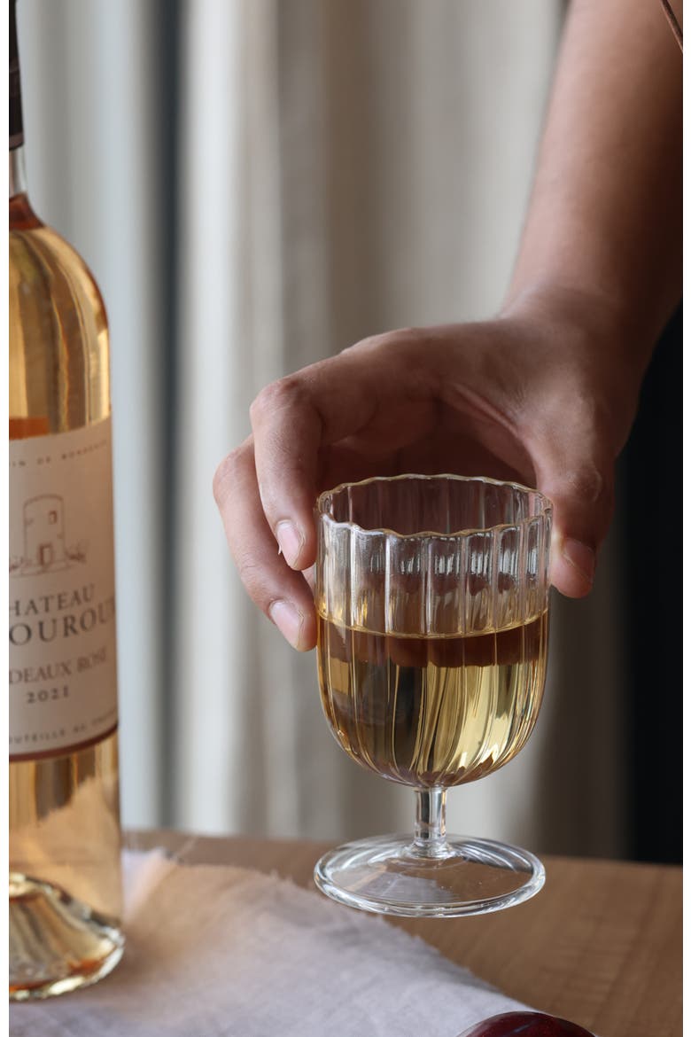 Kira Stemware Chalice - Set of 4, Alternate, color, Clear