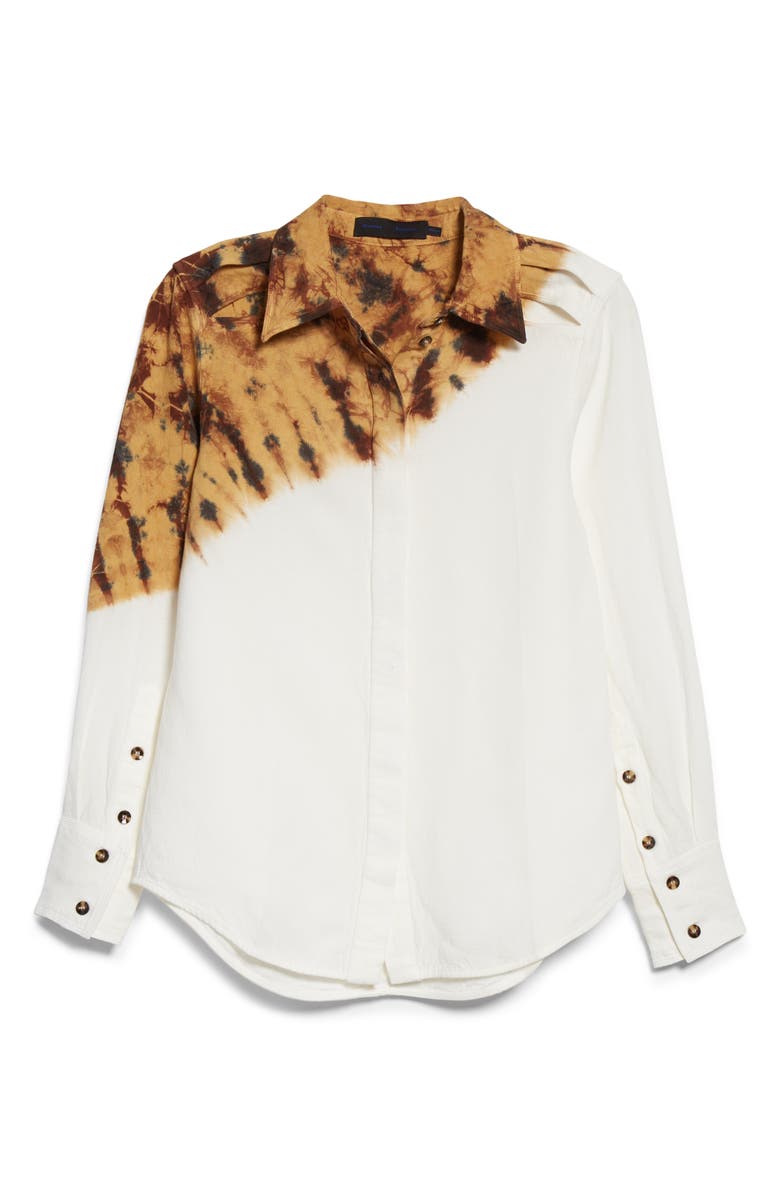 Proenza Schouler Women's Tie Dye Cutout Button-Up Shirt, Alternate, color, 
