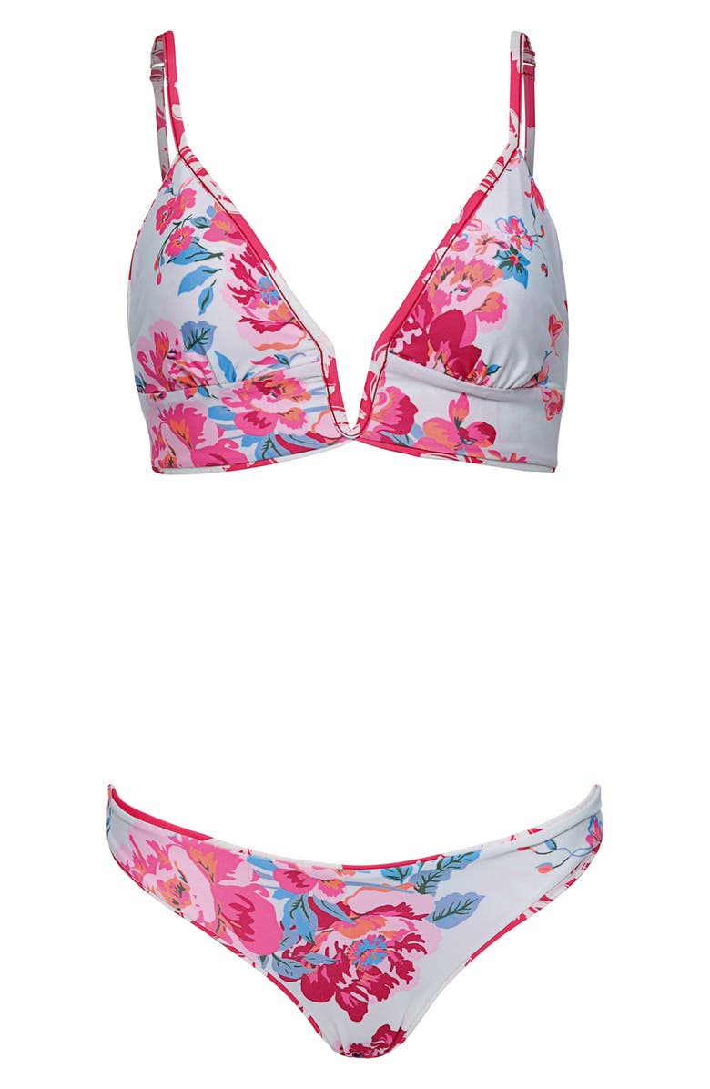 Maaji Parade V-Wire Reversible Bikini Top, Alternate, color, Open Red