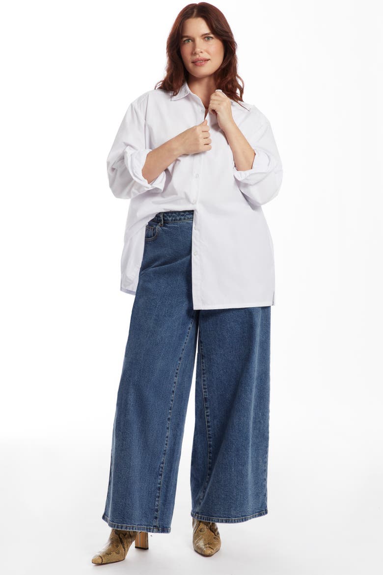 Poplin La Vie Tunic, Alternate, color, WHITE