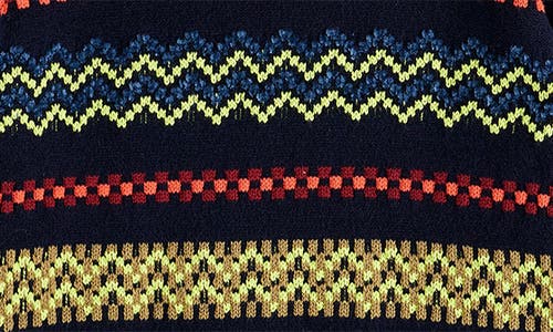 Scotch & Soda Kids' Relaxed Fit Jacquard Sweater In Multi