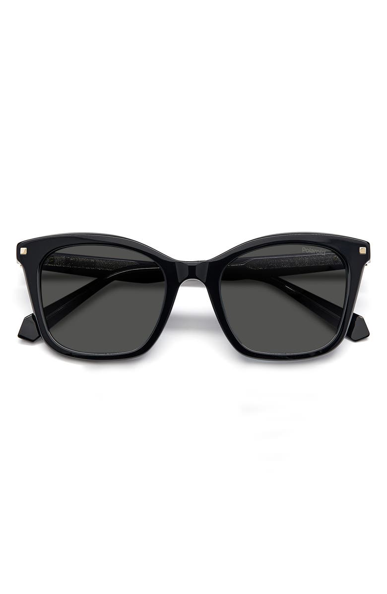 Polaroid 51mm Polarized Rectangular Sunglasses, Alternate, color, 