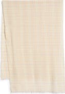 Burberry Sequin Check Wool & Silk Blend Scarf