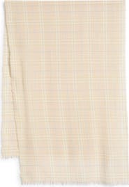 Burberry Sequin Check Wool & Silk Blend Scarf