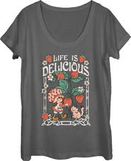 Strawberry Shortcake Women's Strawberry Shortcake Life is Delicious Graphic T-Shirt