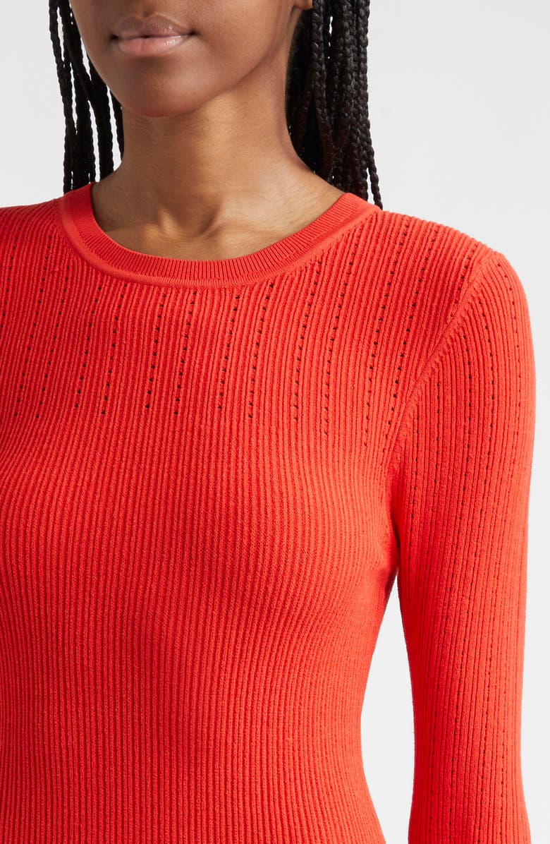 Veronica Beard Nami Long Sleeve Sweater Dress, Alternate, color,