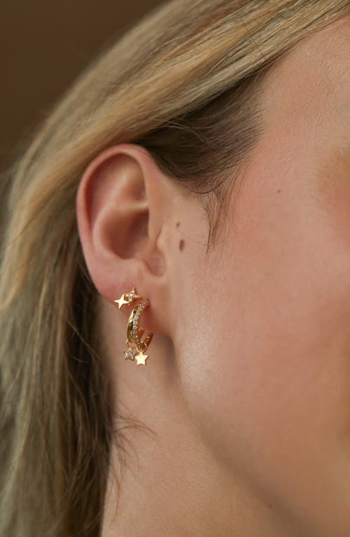 Estella Bartlett Duo Star Stud Earrings In Gold
