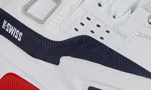 K-swiss Techna Trainer Hybrid Training Shoe In White/navy/red