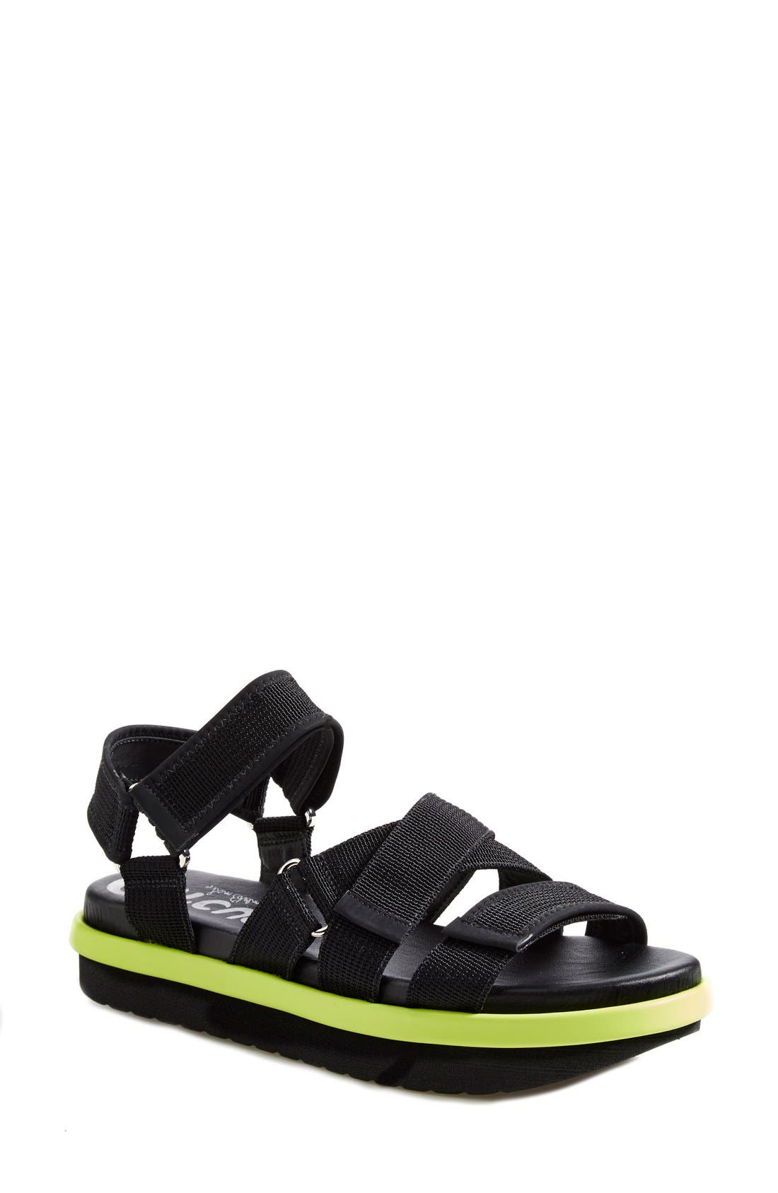 Circus by Sam Edelman 'Rockaway' Platform Sandal, Main, color, BLACK NYLON