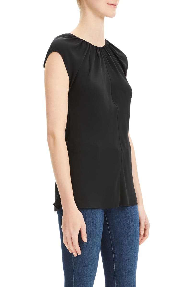 Theory Gathered Silk Top, Alternate, color,