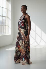 Lunaversoul Machina Afrofuturism Halter Dress