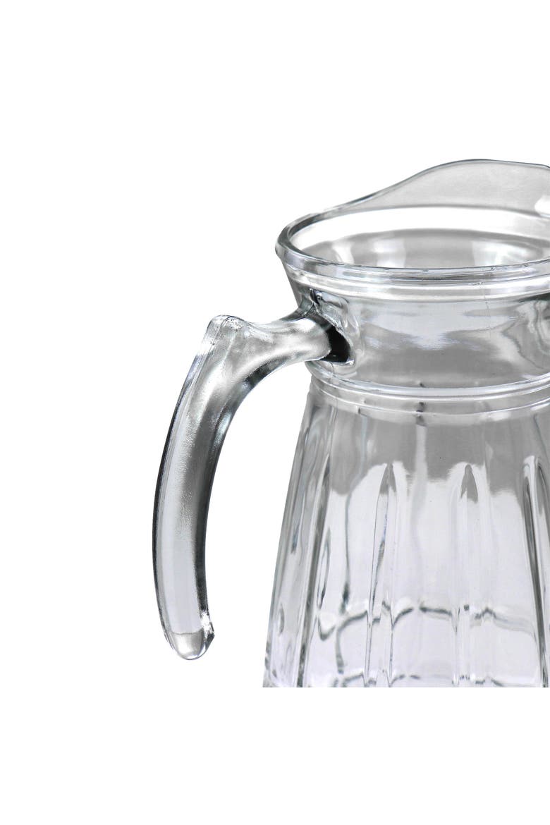 Jewelite Glass Pitcher and Tumbler Set, Alternate, color, Clear