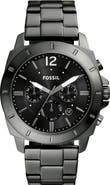 Fossil Privateer Chronograph Smoke Stainless Steel Watch