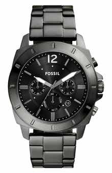Fossil Privateer Chronograph Smoke Stainless Steel Watch