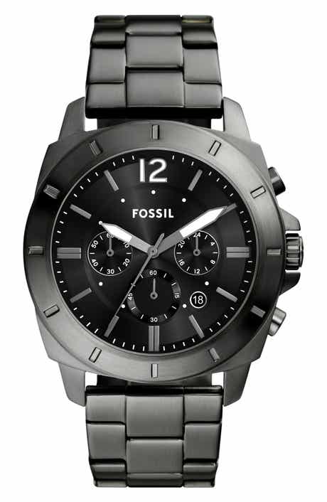 Fossil Privateer Chronograph Smoke Stainless Steel Watch