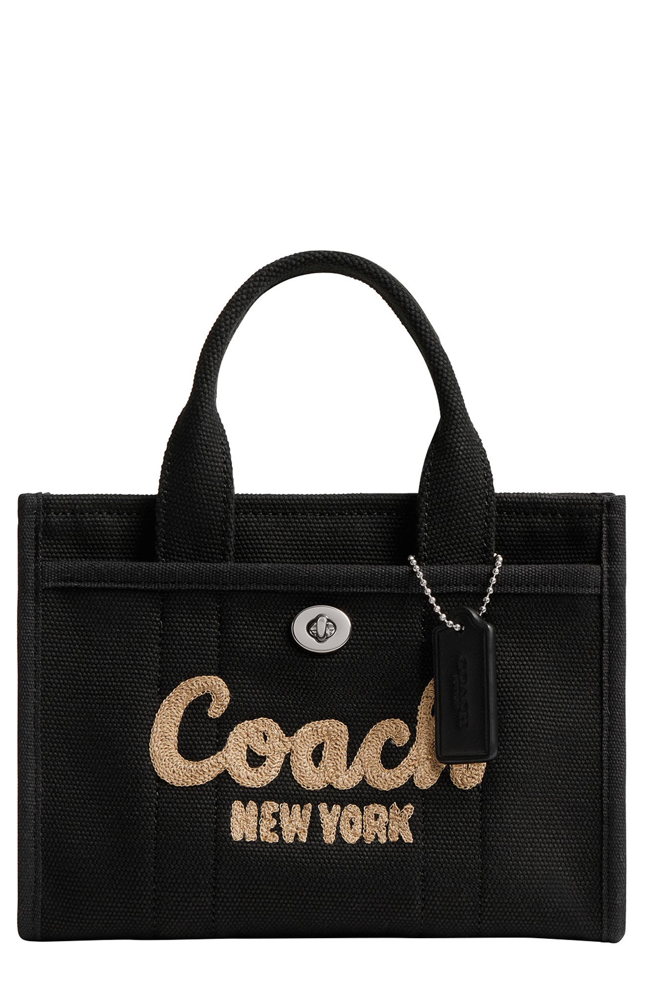 COACH Canvas Cargo 20 Tote, Main, color, Lh/Black