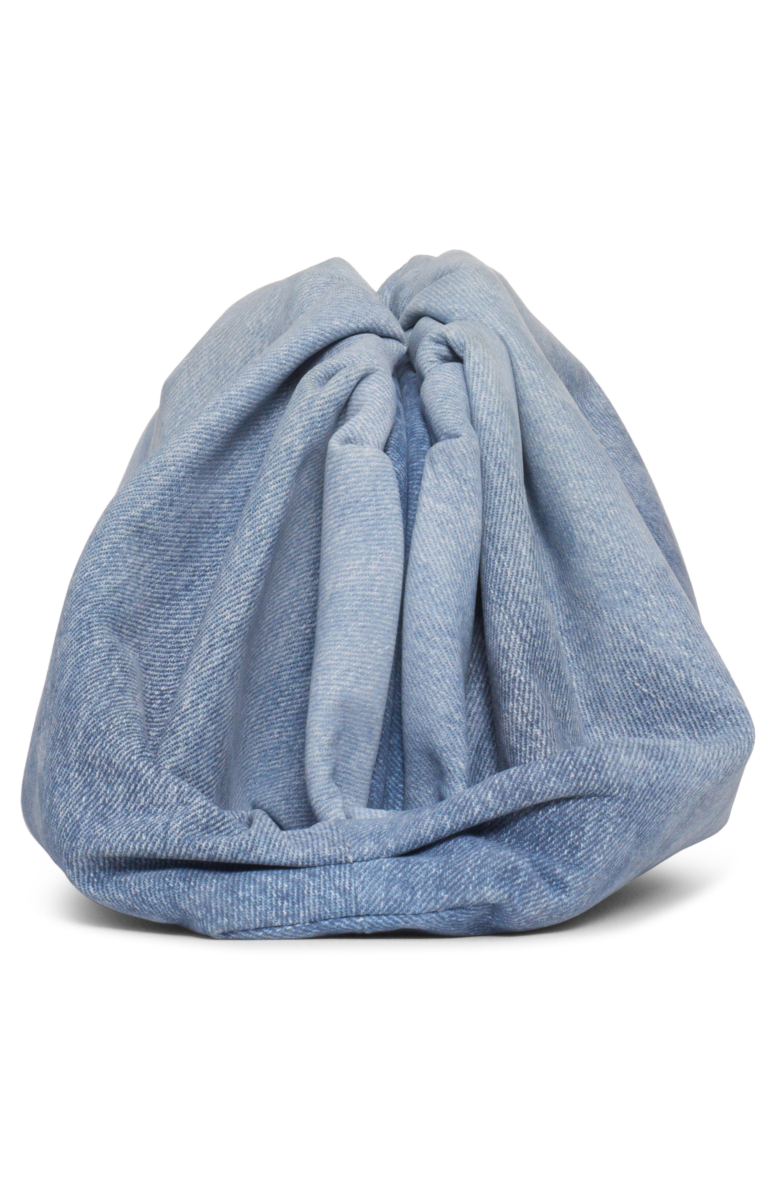 Bottega Veneta Teen Denim Printed Leather Pouch, Alternate, color, 