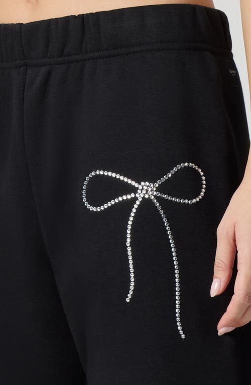 Florence By Mills Crystal Bow Detail Joggers In Black
